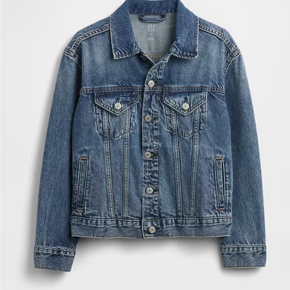 GAP Kids size Large Classic Denim Jacket - Picture 1 of 7